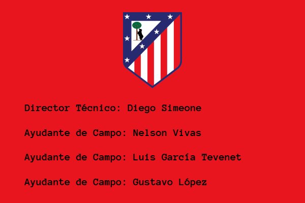 Cuerpo Técnico Atlético Madrid